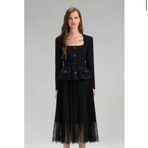 Self portrait black lace dress